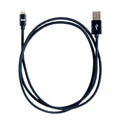 Leef iPhone charging cable showing the USB to Lightning cable in a coil 